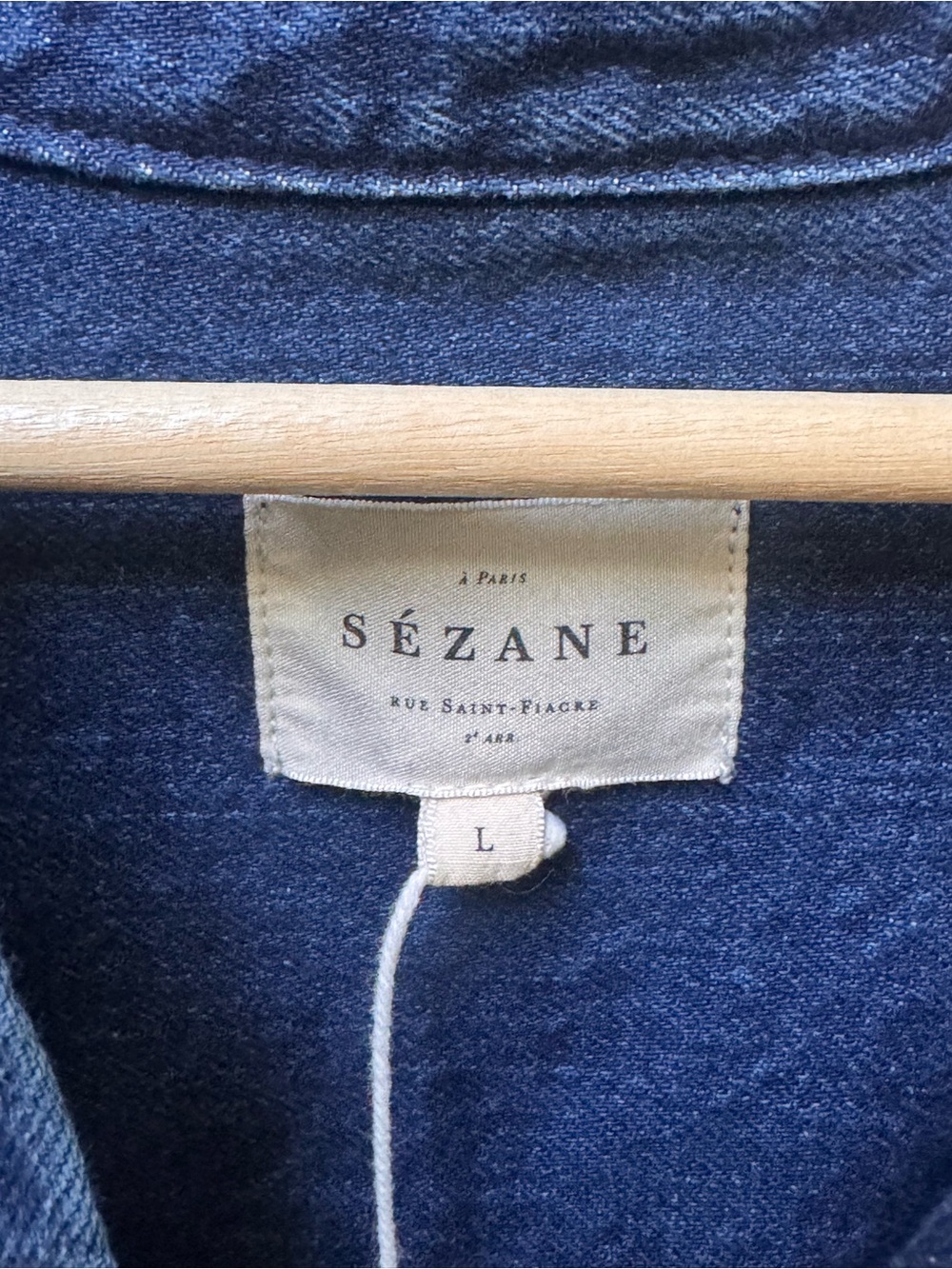 Sezane Sofie Dress Dark Blue - Size L - Picture 6 of 9